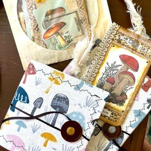 Mushroom mini junk journals gift set
